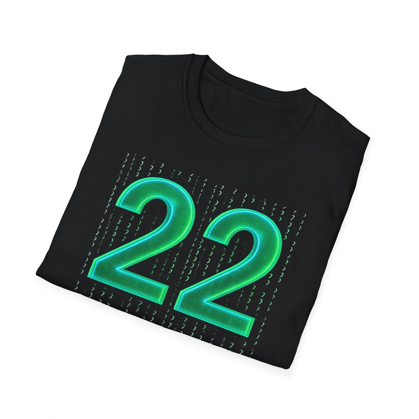 22:22 Matrix Code Synchronized Heartbeat T-Shirt - Mystical Twin Souls Cosmic Connection Unisex Premium Tee - Interdimensional Travelers Gift