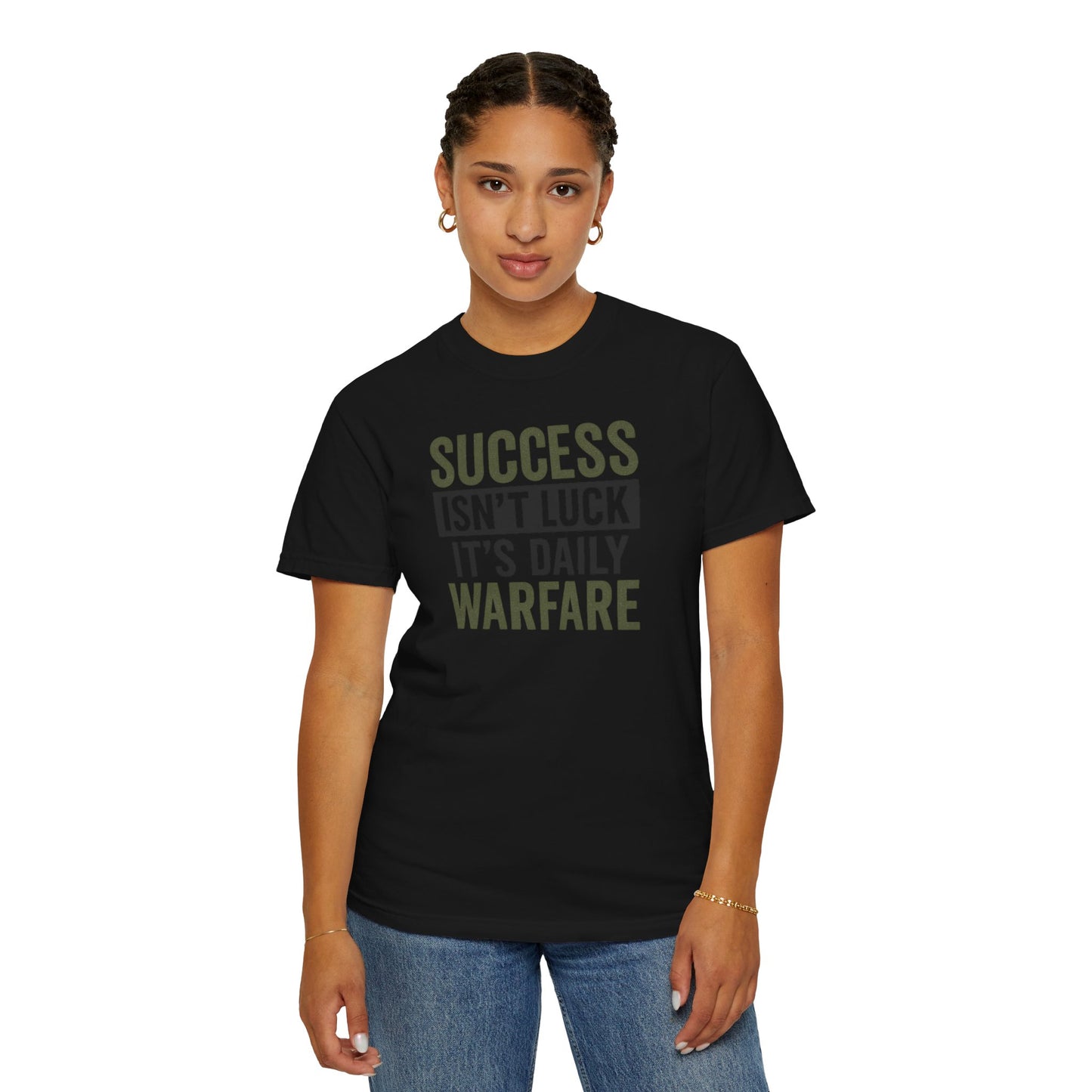 Success is Warfare - Motivational Unisex T-Shirt for Daily Inspiration & Goal Achievement