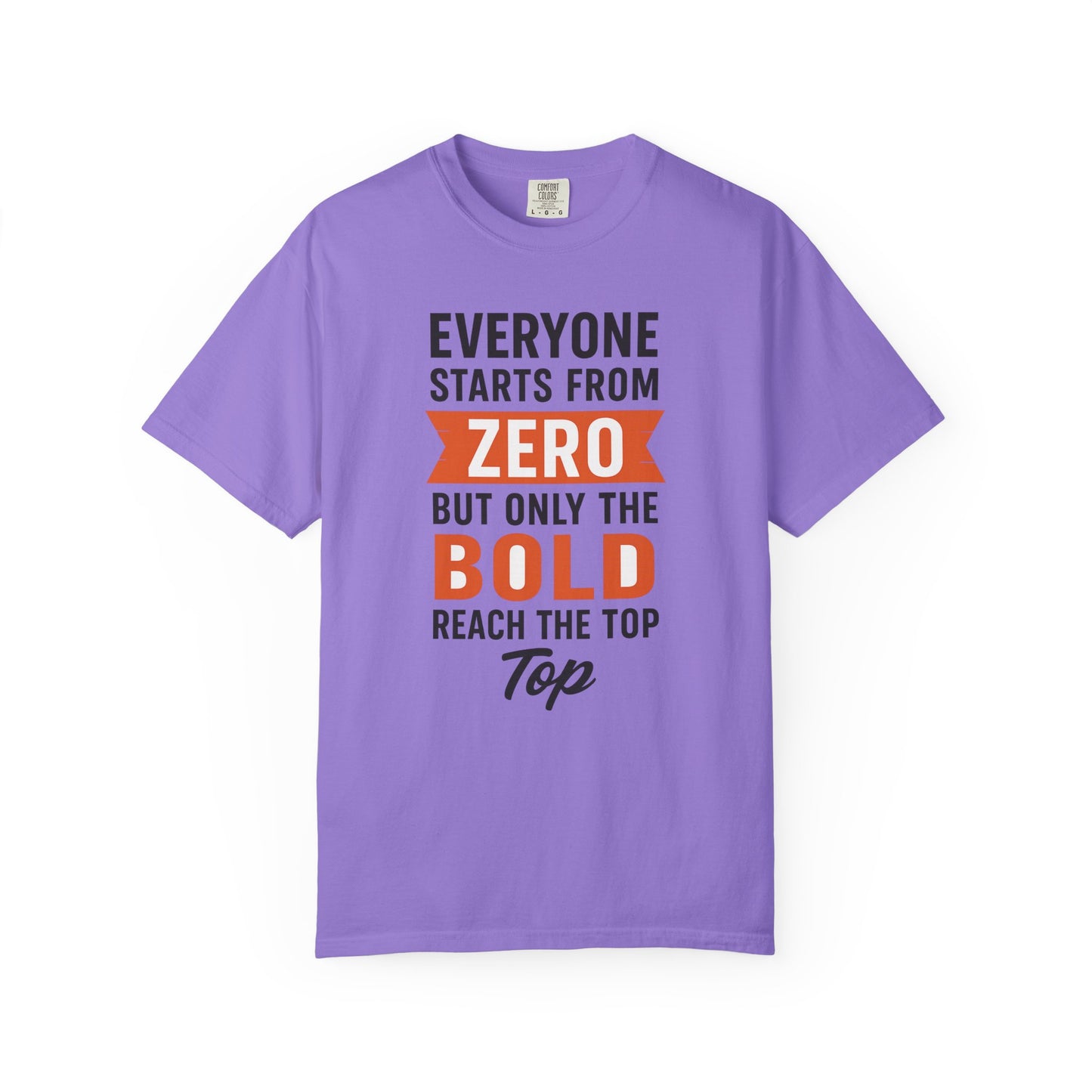 Motivational Gym T-Shirt – Everyone Starts From Zero | Bold Fitness Tee