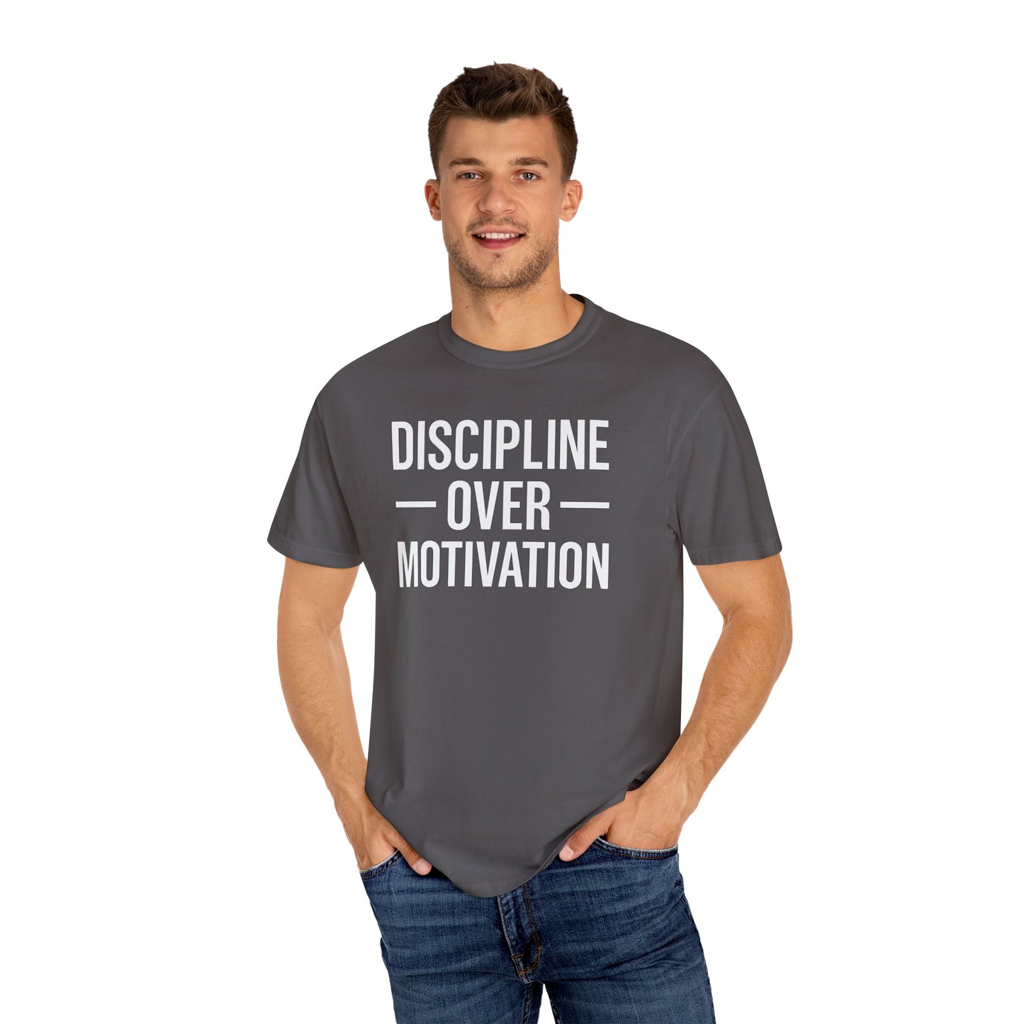 "Discipline Over Motivation™ | Gym Mindset T-Shirt for Winners"