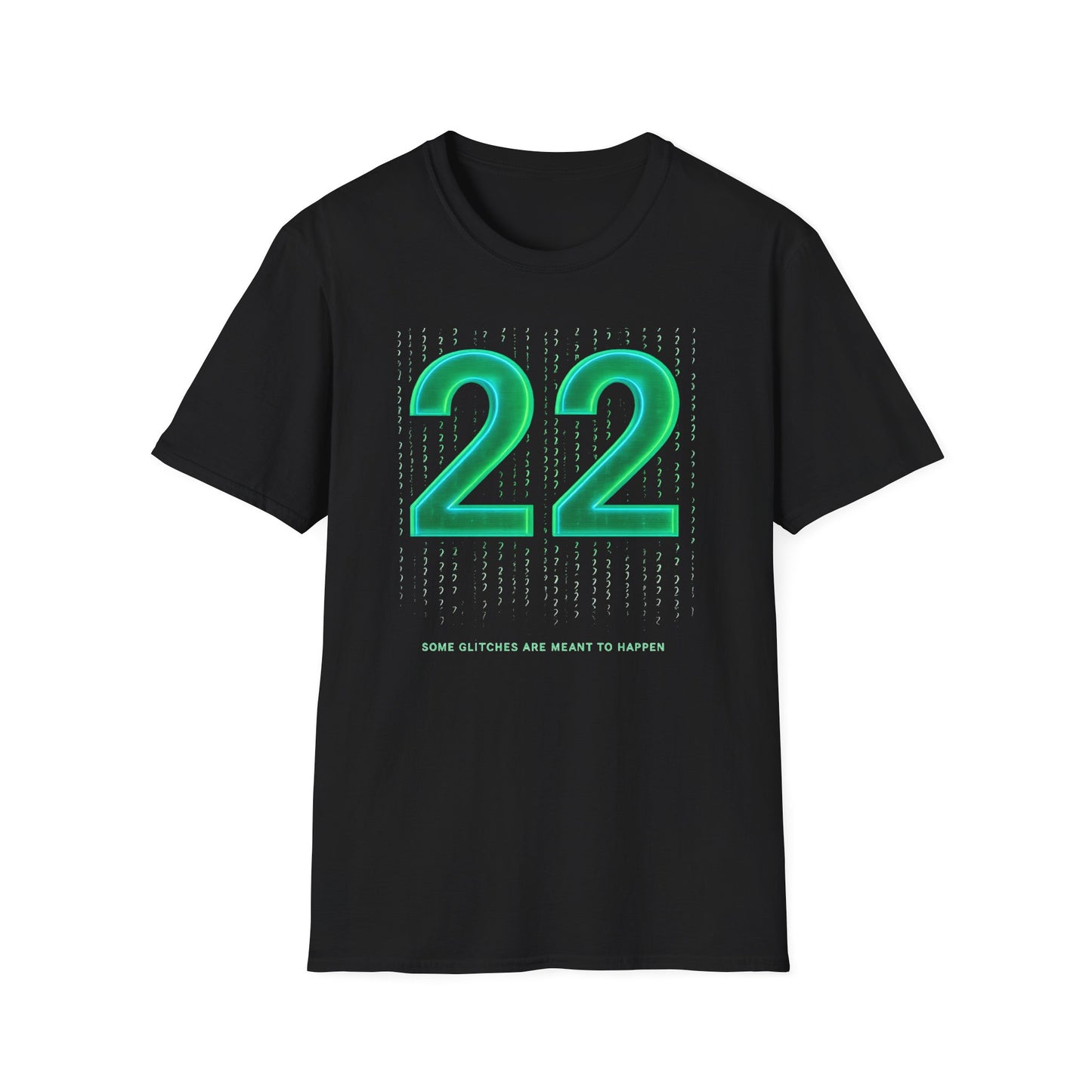 22:22 Matrix Code Synchronized Heartbeat T-Shirt - Mystical Twin Souls Cosmic Connection Unisex Premium Tee - Interdimensional Travelers Gift