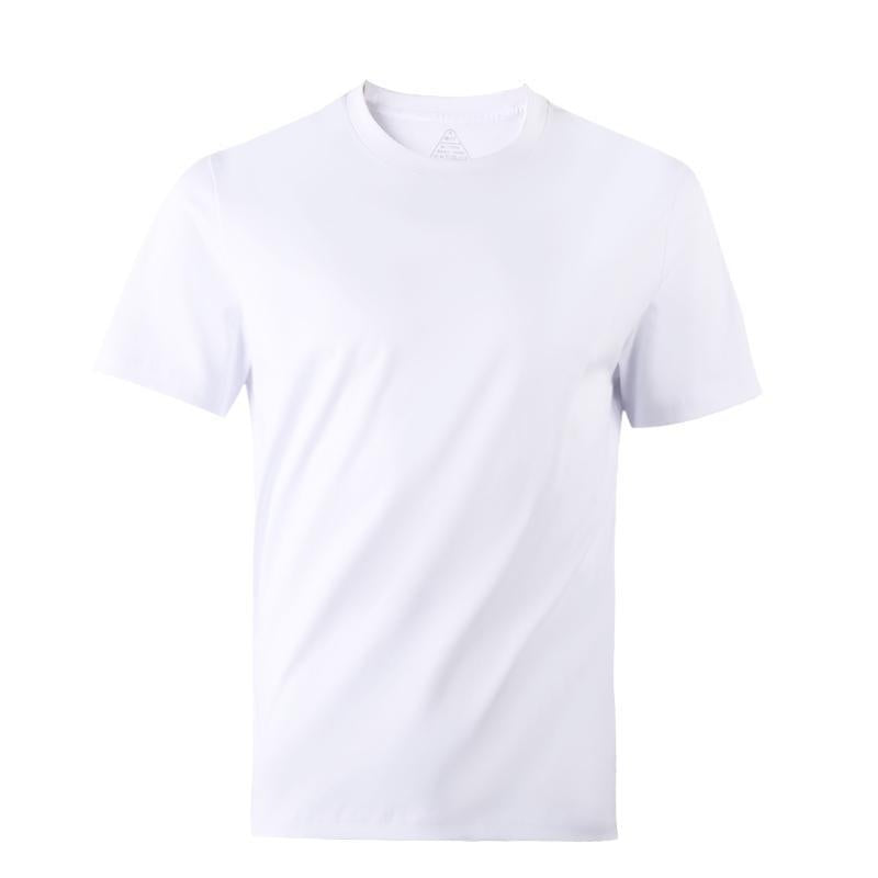 White t-shirt on a white background