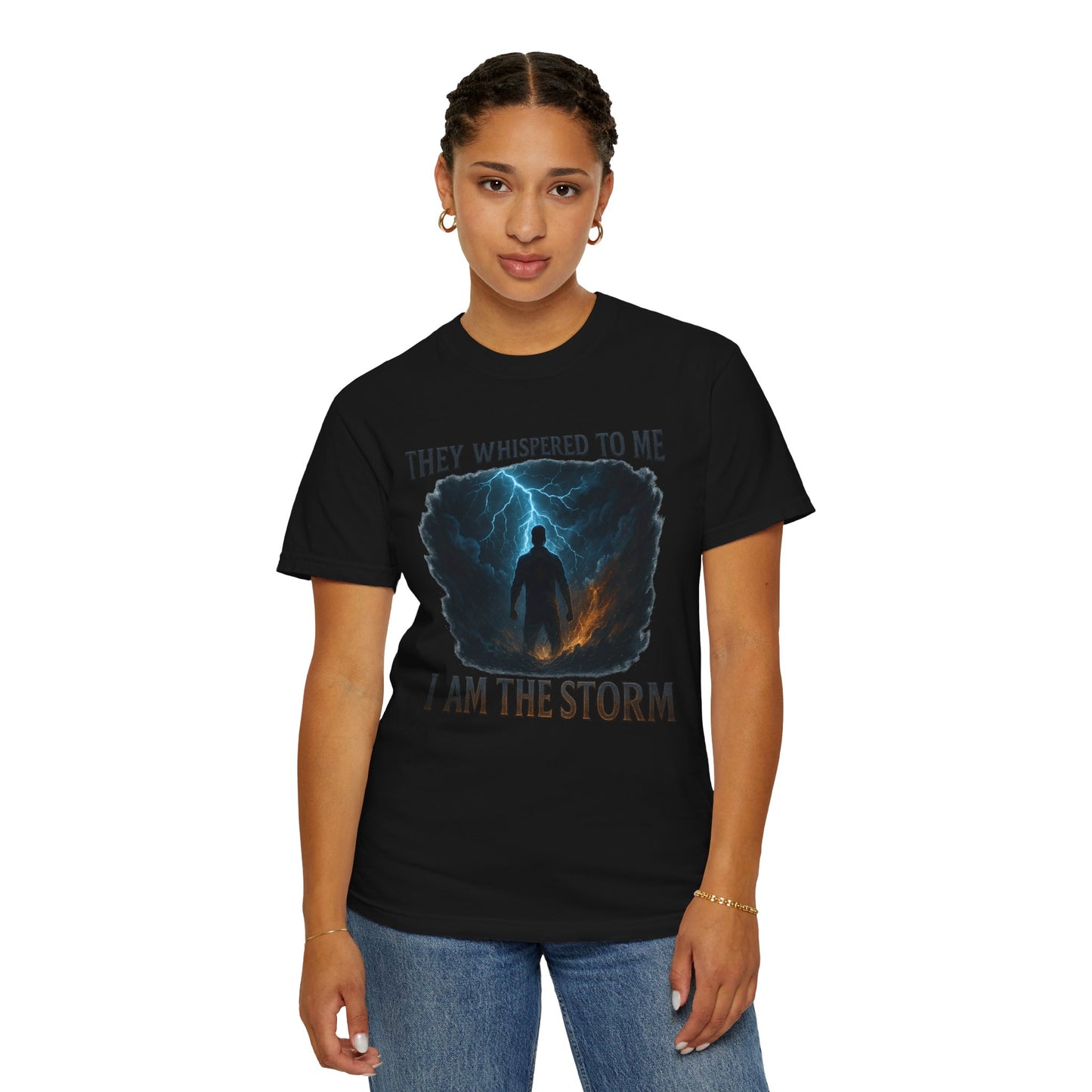 "I Am The Storm" - Bold Lightning Motivational Unisex T-Shirt