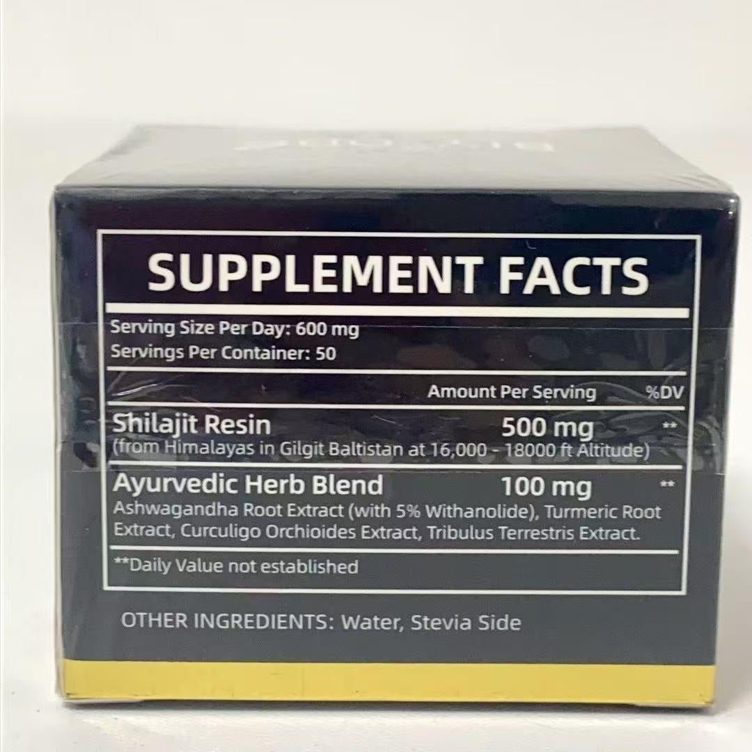Pure Himalayan Shilajit Resin with Ashwagandha – Natural Energy & Vitality Booster