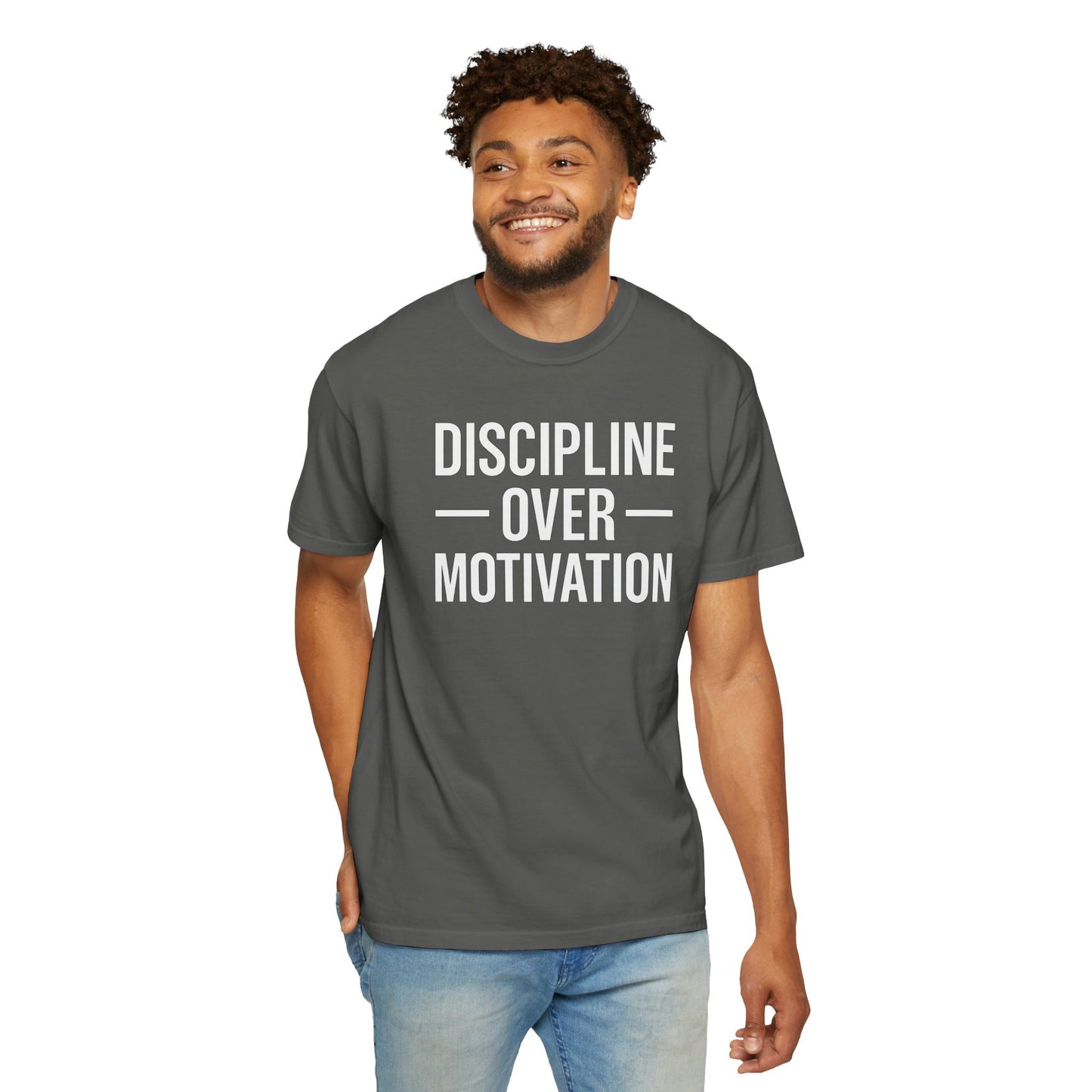 "Discipline Over Motivation™ | Gym Mindset T-Shirt for Winners"