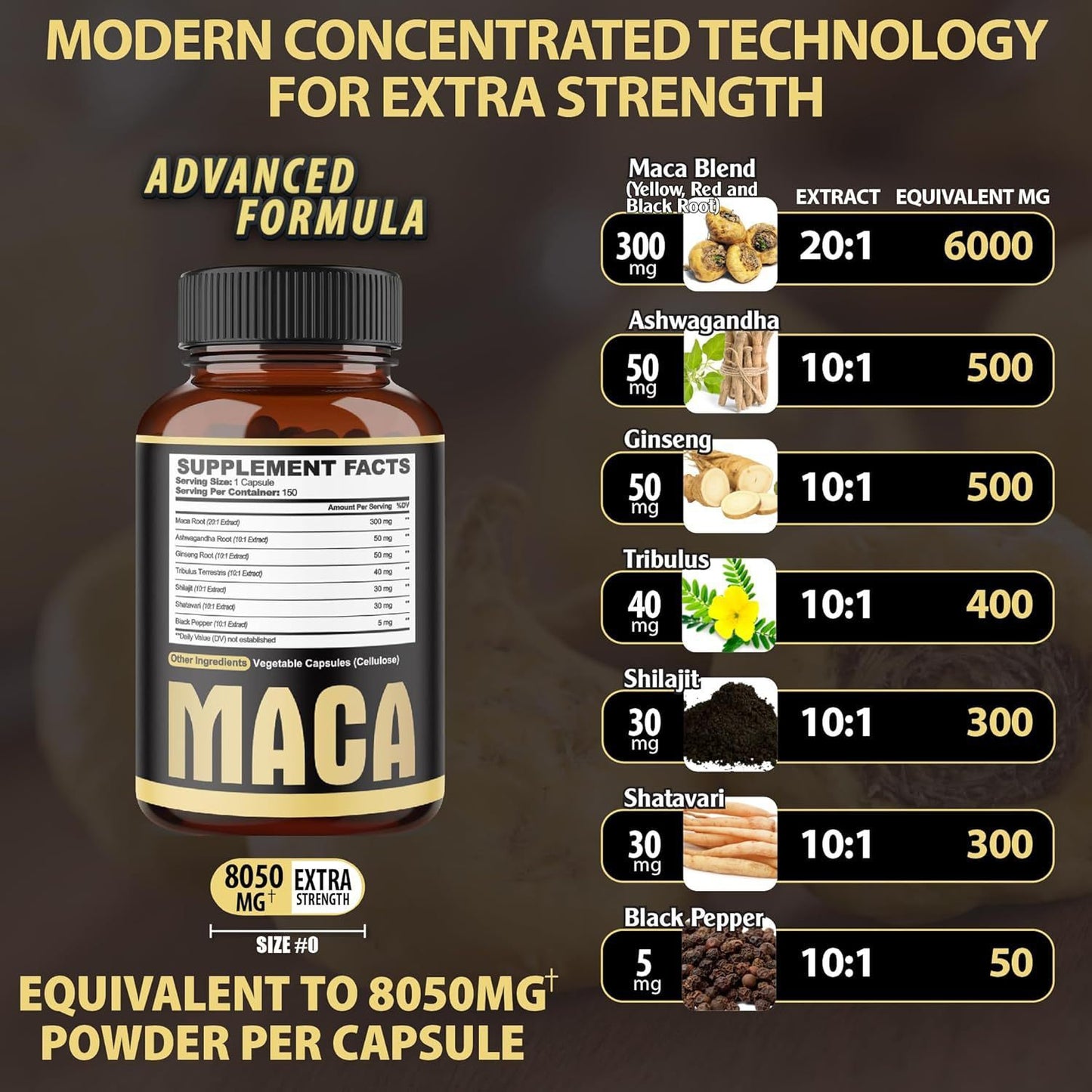 Maca Extra Strength 7-in-1 Capsules – Boost Energy, Vitality & Performance