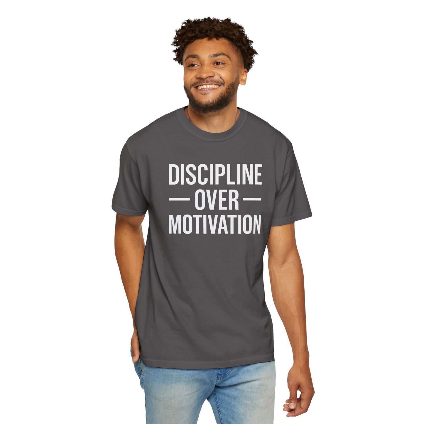 "Discipline Over Motivation™ | Gym Mindset T-Shirt for Winners"