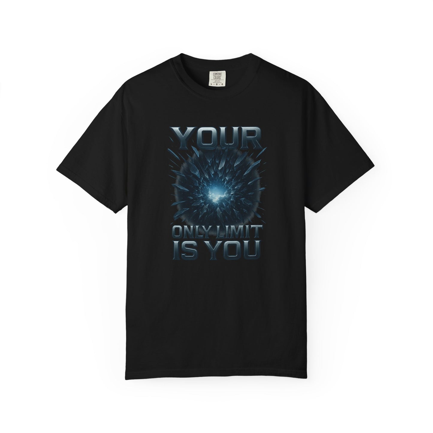 Motivational T-Shirt - "Your Only Limit Is You" Lightning Storm Design