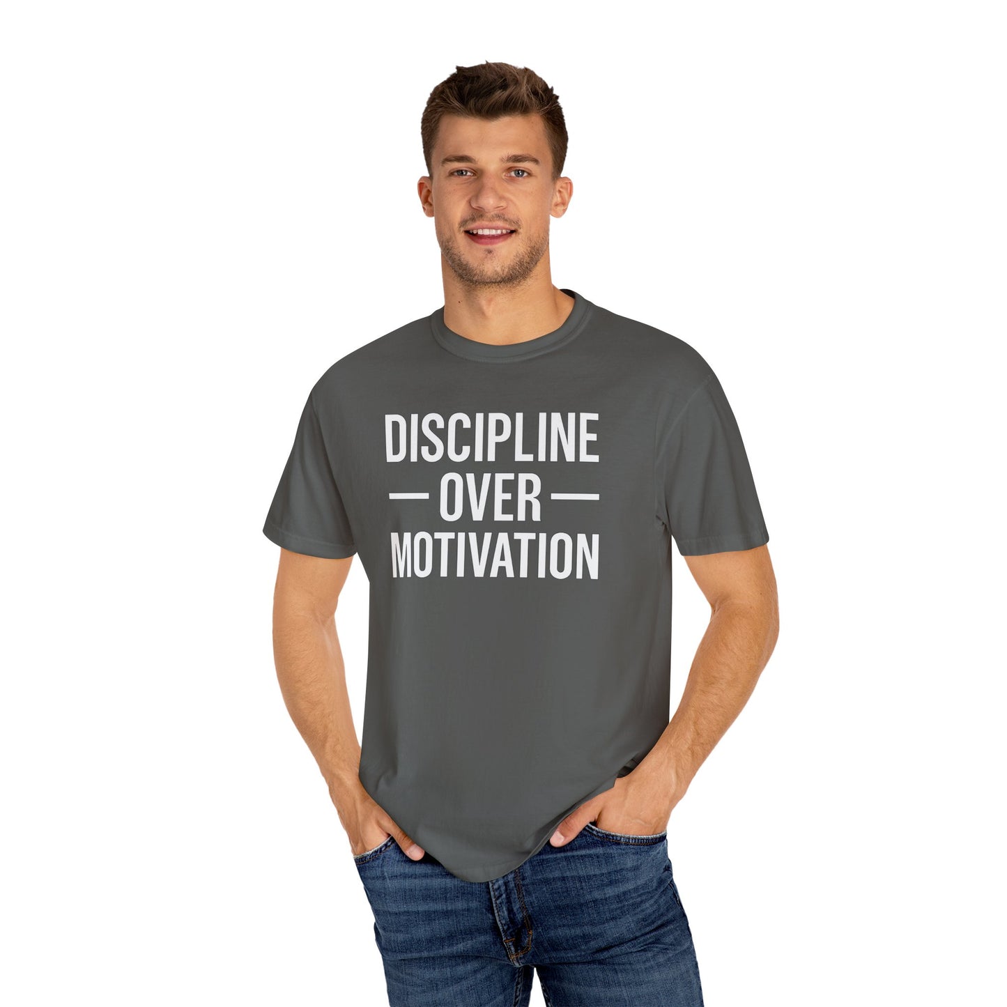 "Discipline Over Motivation™ | Gym Mindset T-Shirt for Winners"