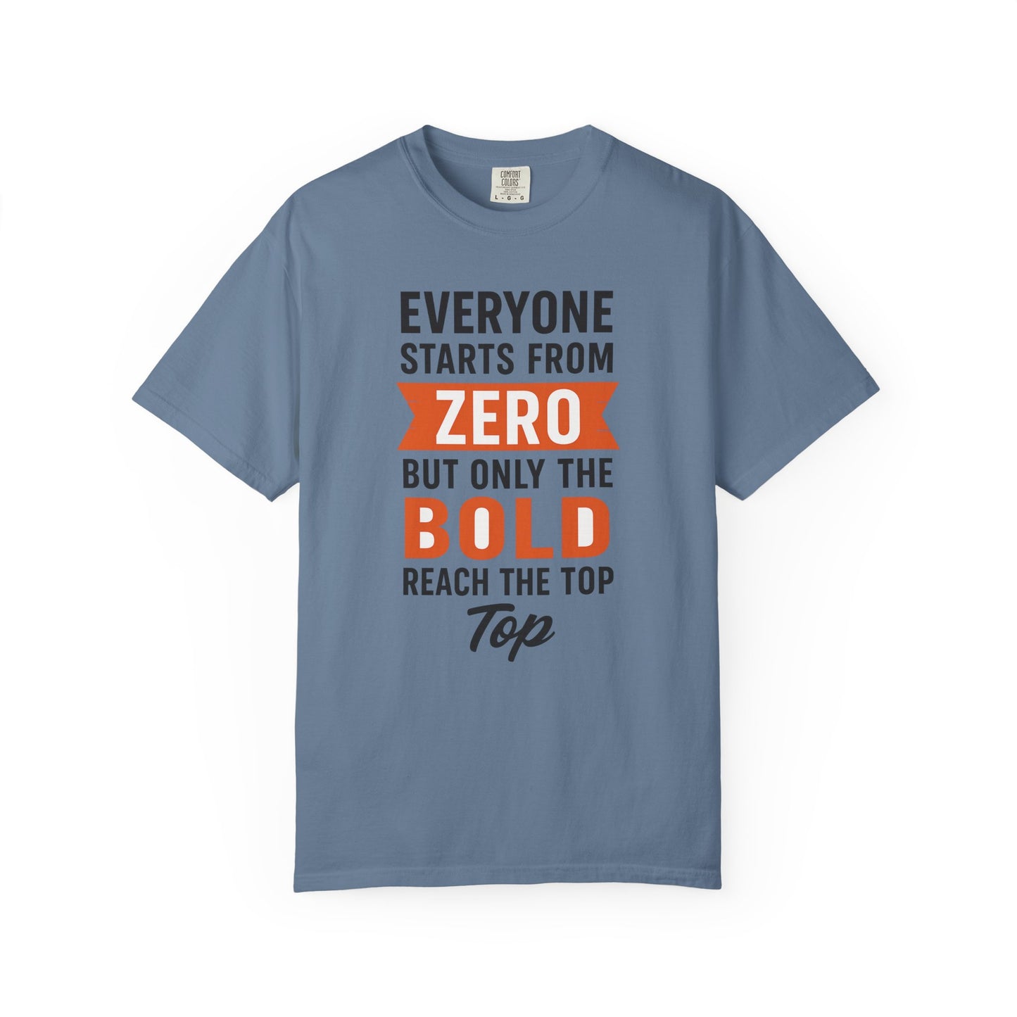 Motivational Gym T-Shirt – Everyone Starts From Zero | Bold Fitness Tee