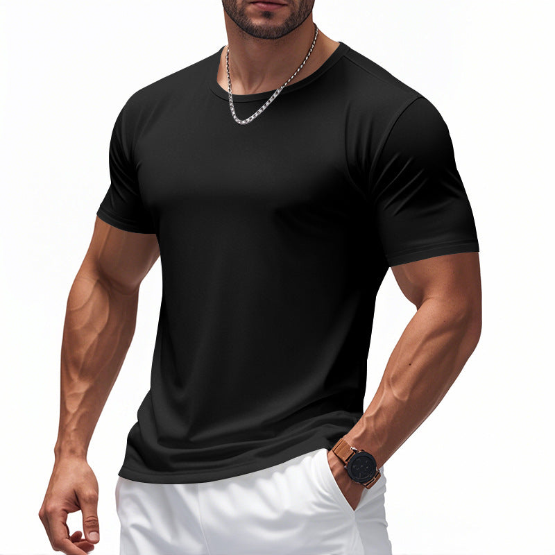 AlphaFit™ HyperDry Training Tee – Quick-Dry, FlexFit, Summer Muscle Style