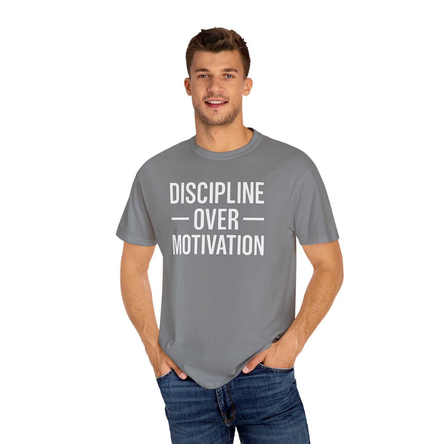 "Discipline Over Motivation™ | Gym Mindset T-Shirt for Winners"