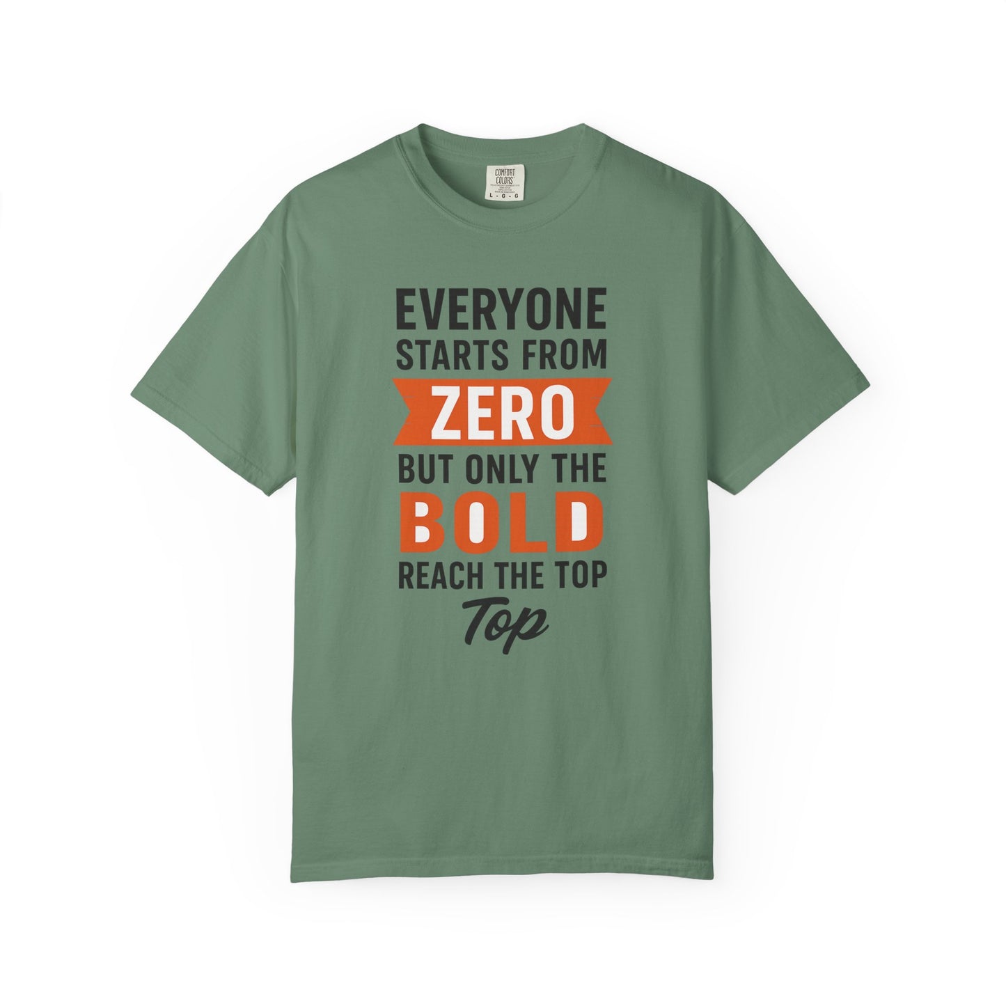 Motivational Gym T-Shirt – Everyone Starts From Zero | Bold Fitness Tee