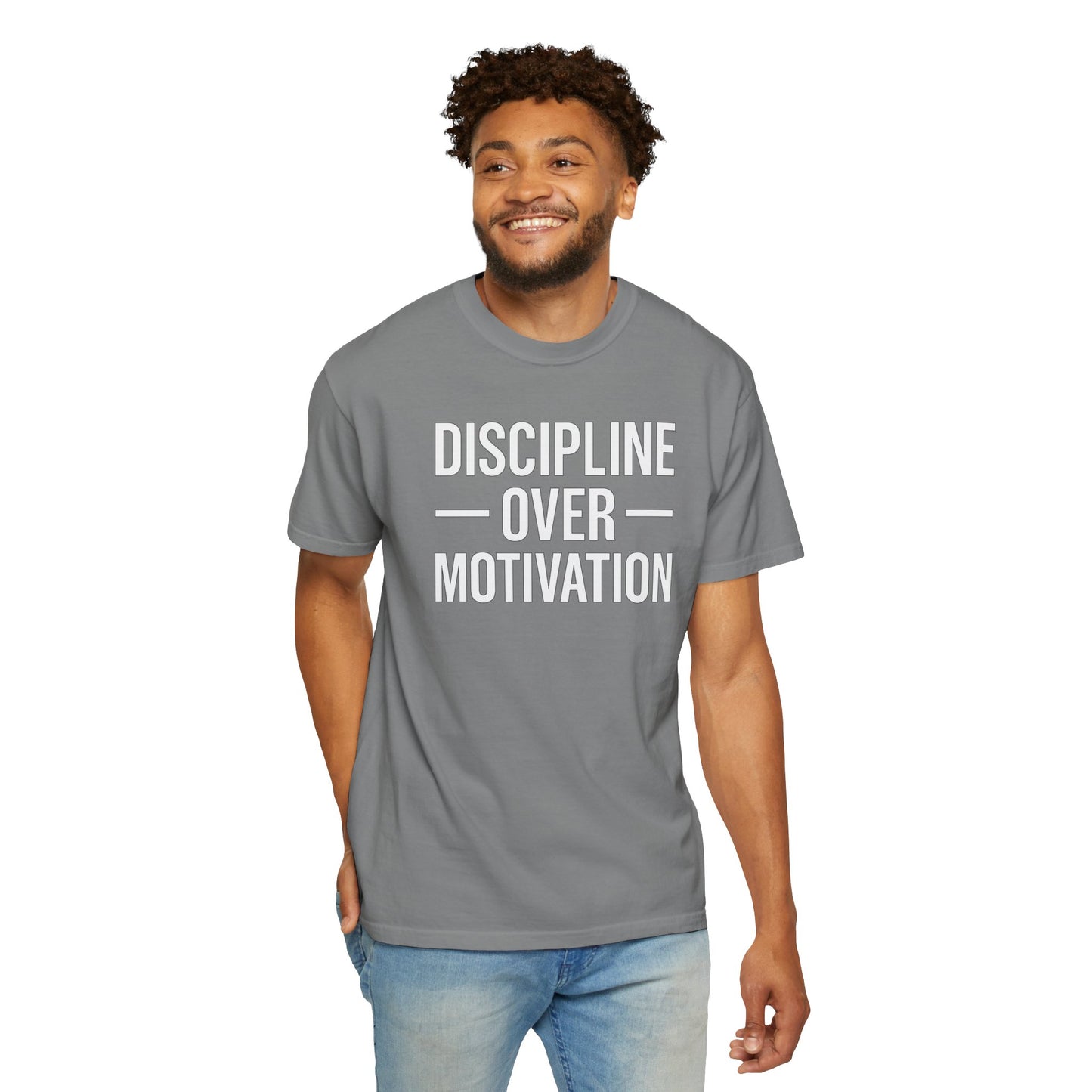 "Discipline Over Motivation™ | Gym Mindset T-Shirt for Winners"