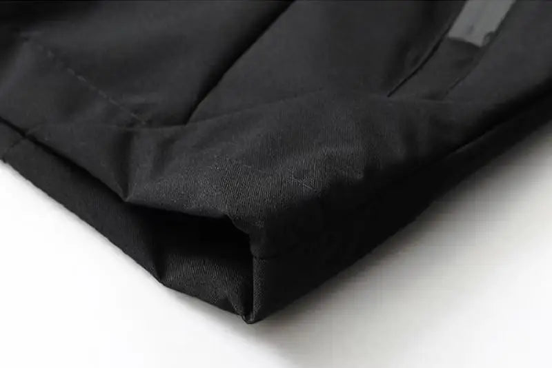 Close-up of black fabric on a white background