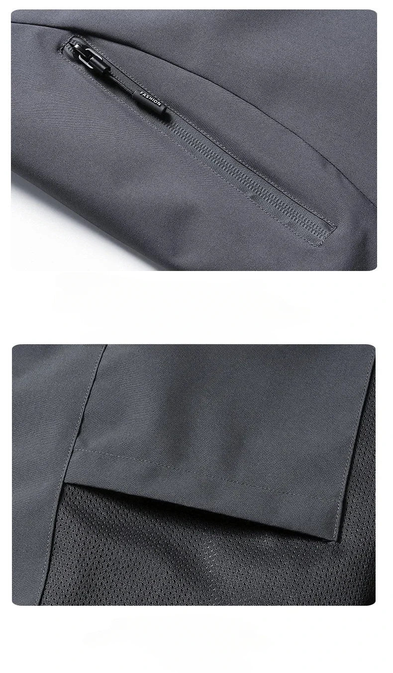 Gray fabric with zipper detail on a white background