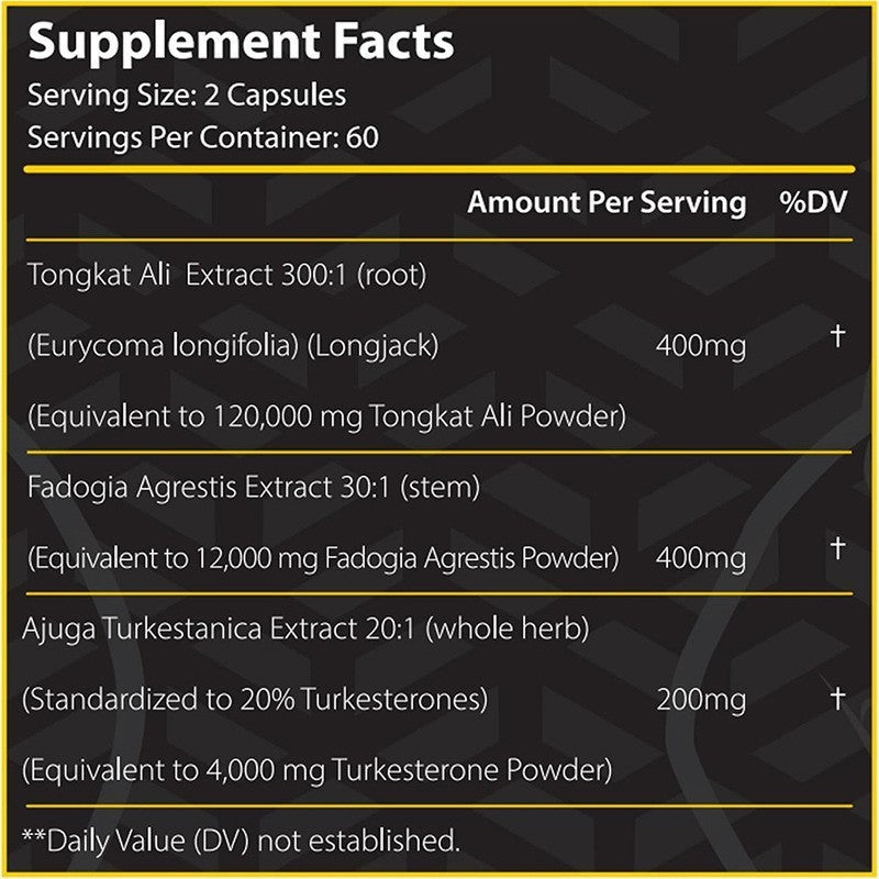 Tongkat Ali + Fadogia + Turkesterone Complex – Natural Libido & Testosterone Booster