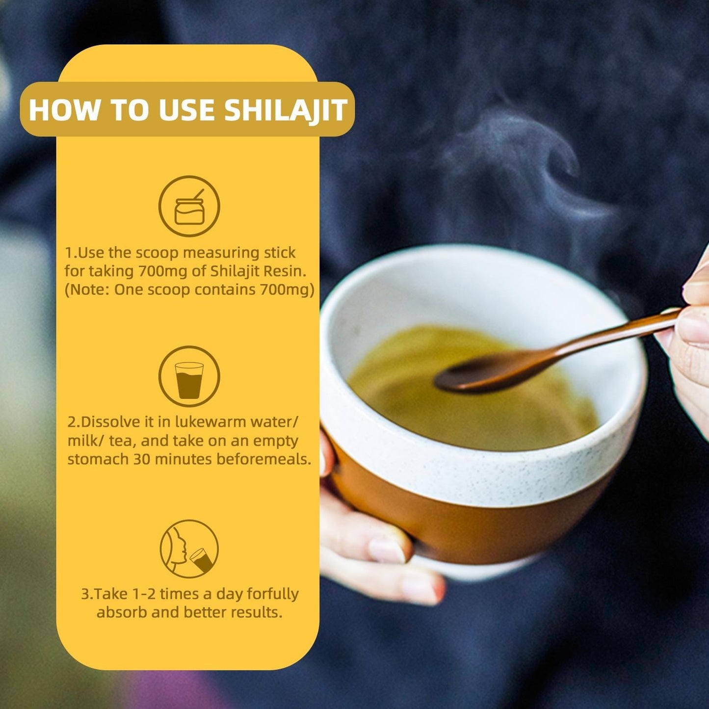 Pure Himalayan Shilajit Resin with Ashwagandha – Natural Energy & Vitality Booster