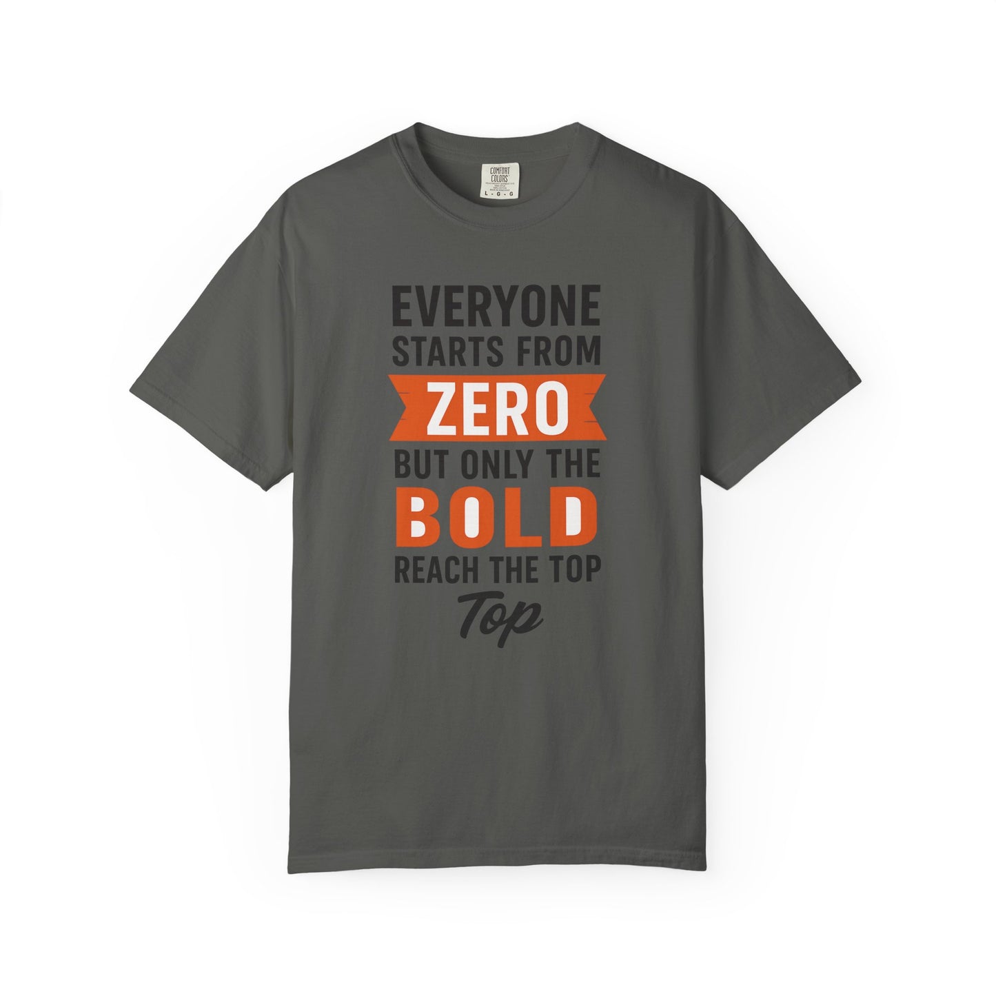 Motivational Gym T-Shirt – Everyone Starts From Zero | Bold Fitness Tee
