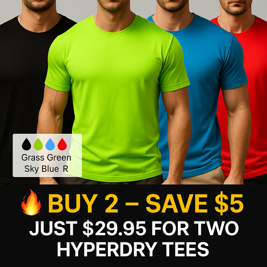 AlphaFit™ HyperDry Training Tee – Quick-Dry, FlexFit, Summer Muscle Style