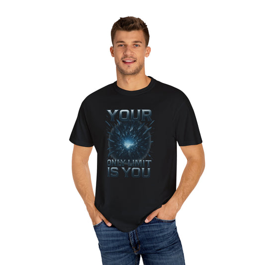 Motivational T-Shirt - "Your Only Limit Is You" Lightning Storm Design