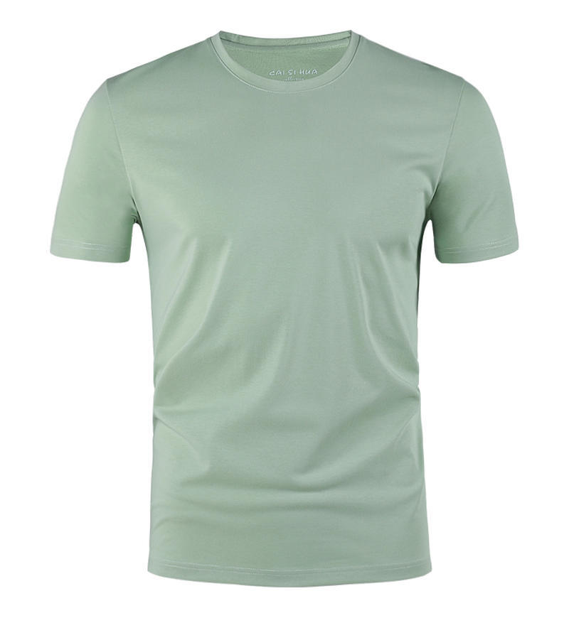 Light green t-shirt on a white background