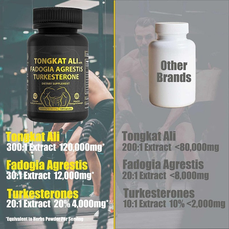 Tongkat Ali + Fadogia + Turkesterone Complex – Natural Libido & Testosterone Booster